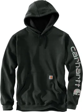 Carhartt Men's Midweight Signature Sleeve Logo Hooded Sweatshirt