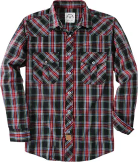 Dubinik? Pearl Snap Shirts for Men Long Sleeve Western Shirts for Men Vintage Casual Plaid Shirt Cowboy Shirts for Men
