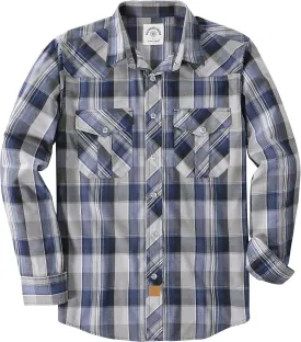 Dubinik? Pearl Snap Shirts for Men Long Sleeve Western Shirts for Men Vintage Casual Plaid Shirt Cowboy Shirts for Men