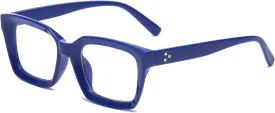 EYLRIM Classic Thick Square Frame Clear Lens Glasses for Women Men Non Prescription Eyeglasses
