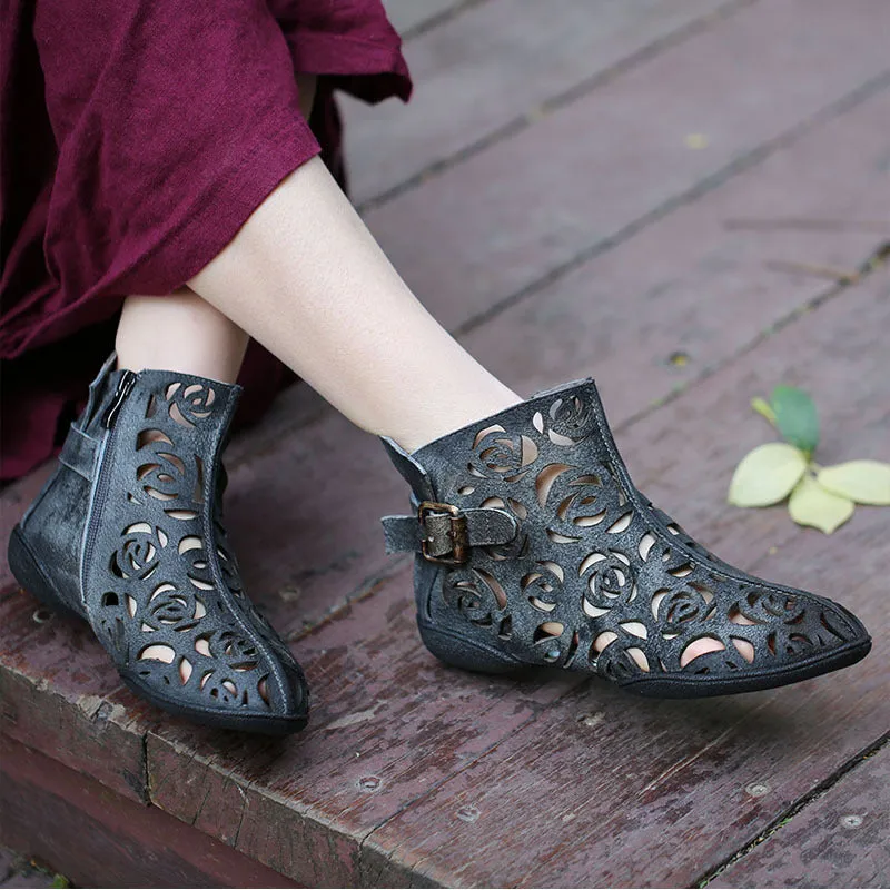 Handmade Summer Hollow Retro Boots