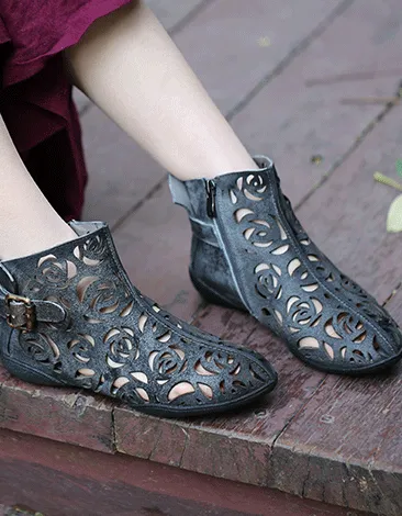 Handmade Summer Hollow Retro Boots