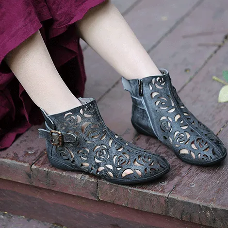 Handmade Summer Hollow Retro Boots