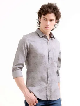 Optimal title: Gray floral printed Misa Trib shirt
