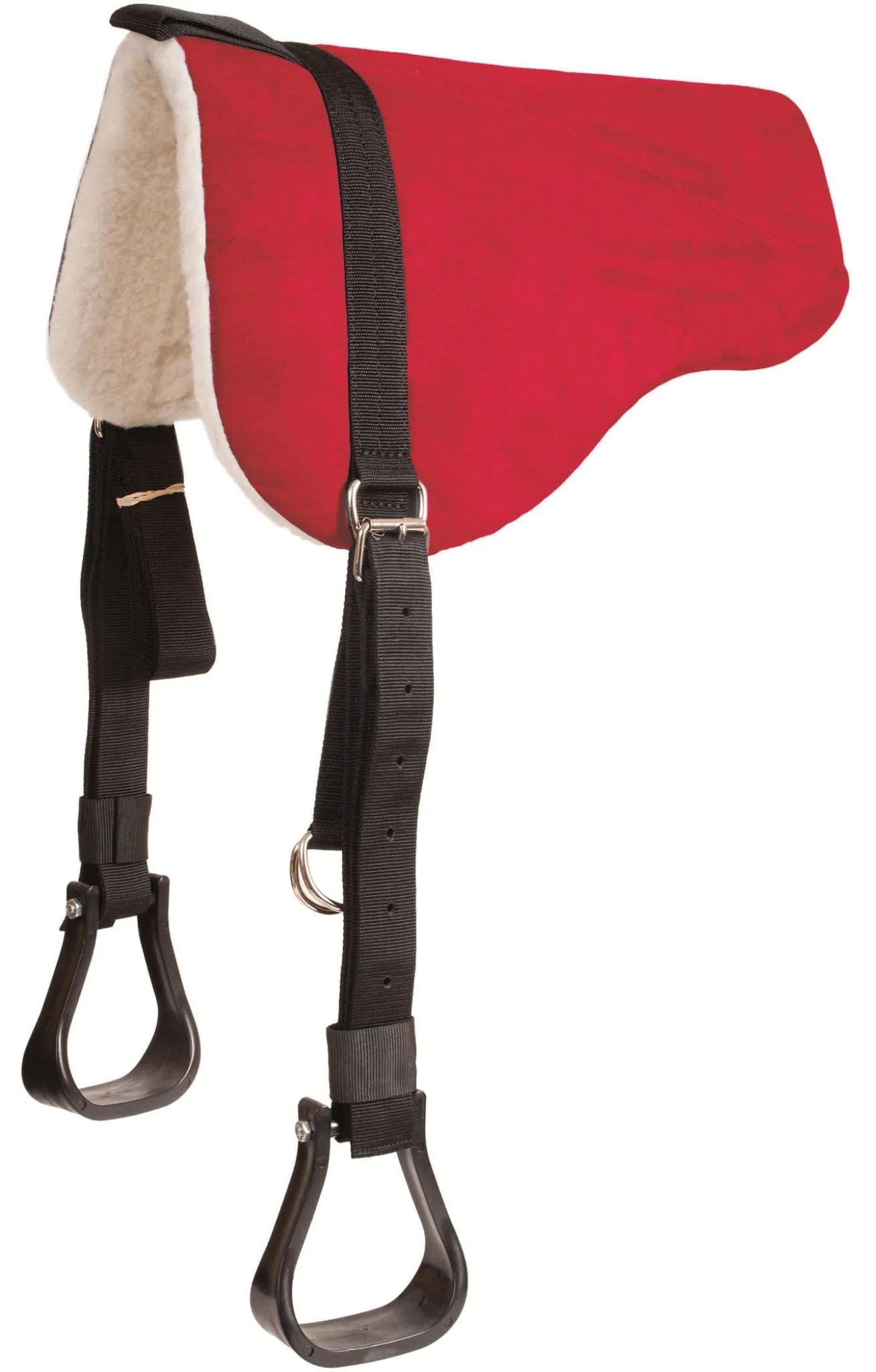 Mustang Faux Suede Bareback Pad w/Stirrups, 30" x 26"