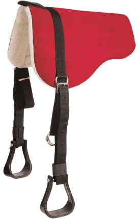 Mustang Faux Suede Bareback Pad w/Stirrups, 30" x 26"